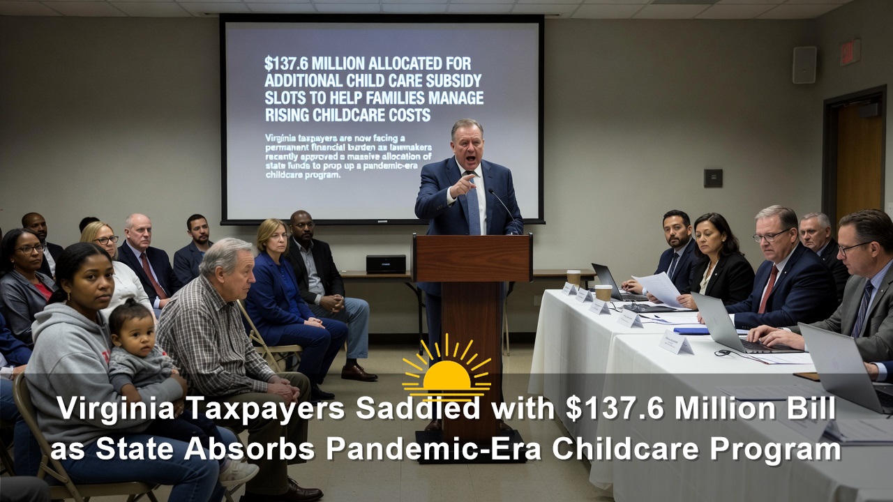 Virginia Taxpayers Saddled with $137.6 Million Bill as State Absorbs Pandemic-Era Childcare Program