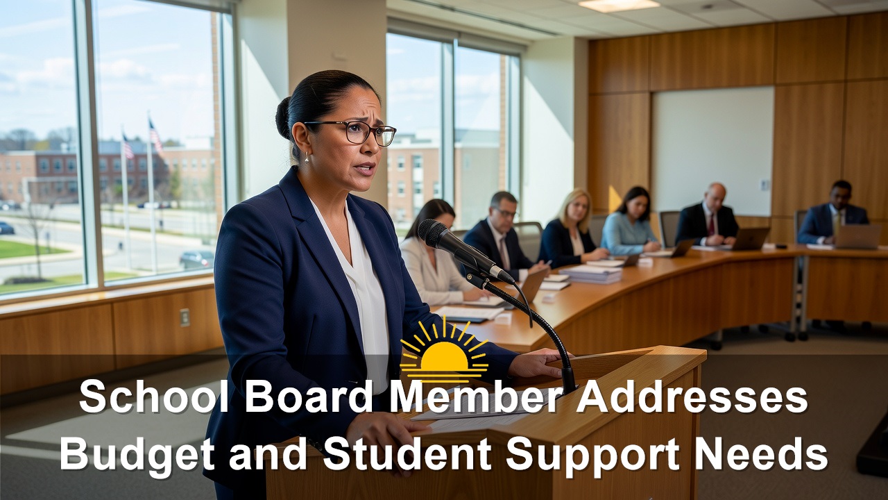 Arlington School Board Member Zuraya Tapia-Hadley Addresses Budget and Student Support Needs