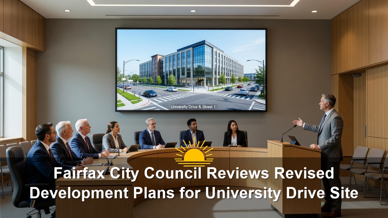 Fairfax City Council Reviews Revised Development Plans for University Drive Site