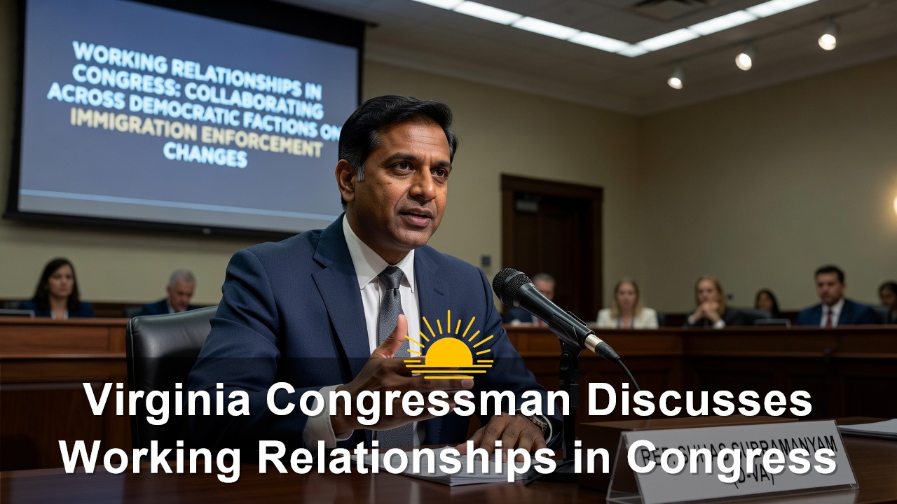 Virginia Congressman Suhas Subramanyam Discusses Working Relationships in Congress
