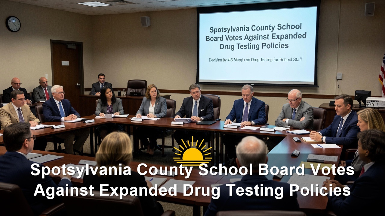 Spotsylvania County School Board Votes Against Expanded Drug Testing Policies