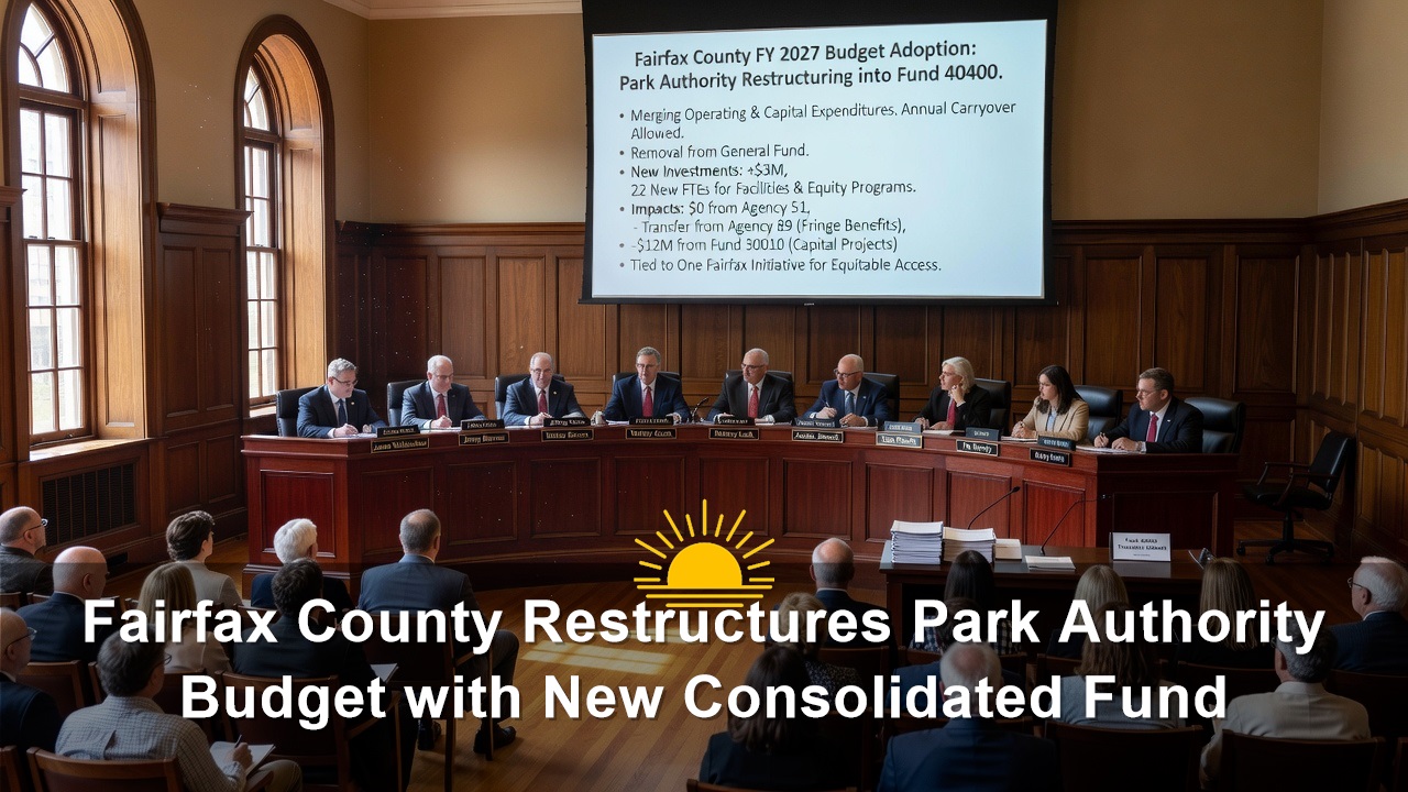 Fairfax County Restructures Park Authority Budget with New Consolidated Fund