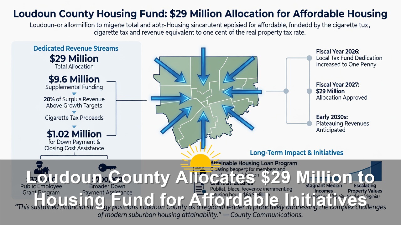 Loudoun County Allocates $29 Million to Housing Fund for Affordable Initiatives