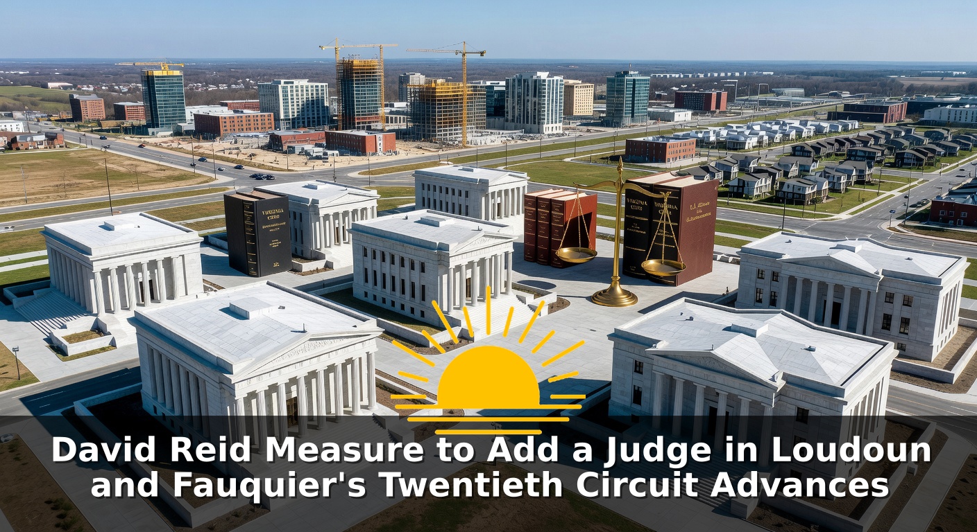 David Reid Measure to Add a Judge in Loudoun and Fauquier's Twentieth Circuit Advances