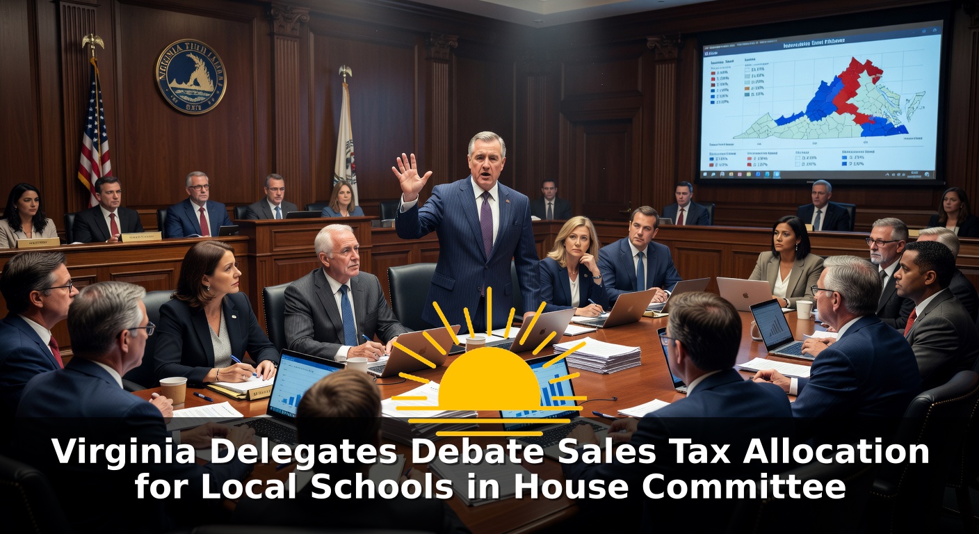 Virginia Delegates Debate Sales Tax Allocation for Local Schools in House Committee