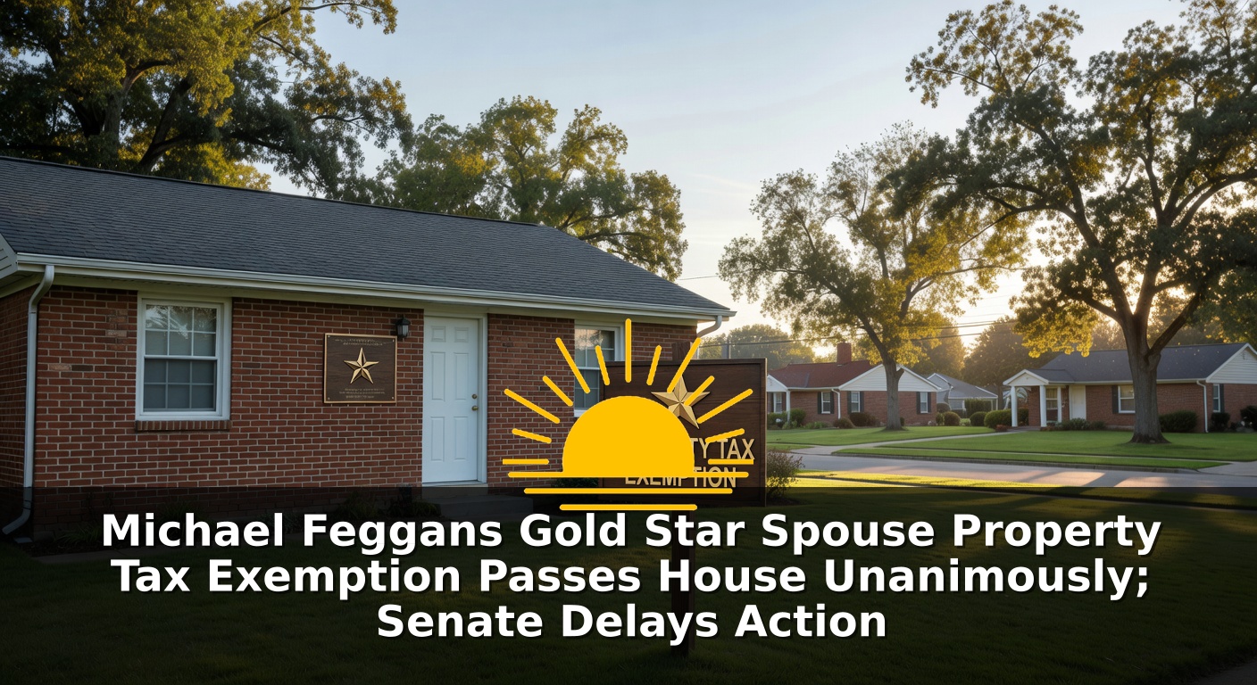 Michael Feggans Gold Star Spouse Property Tax Exemption Passes House Unanimously; Senate Delays Action