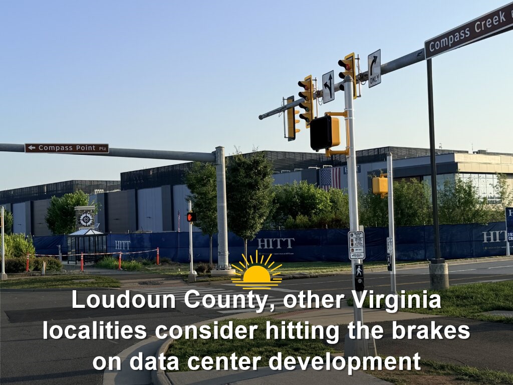 A view of a data center in Loudoun County. (Photo courtesy of Karen Graham/Loudoun Times-Mirror)