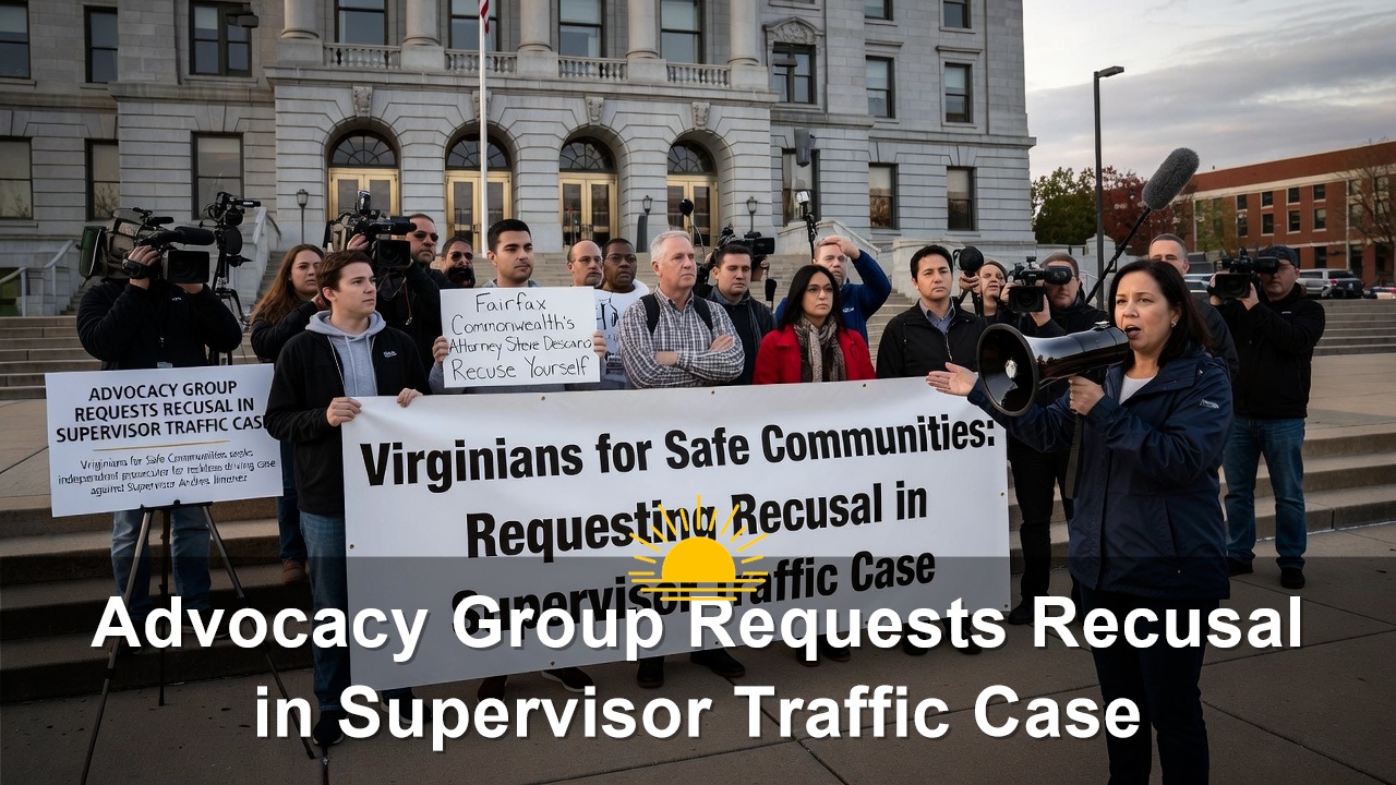 Advocacy Group Requests Steve Descano Recusal in Fairfax Supervisor Andres Jimenez Traffic Case