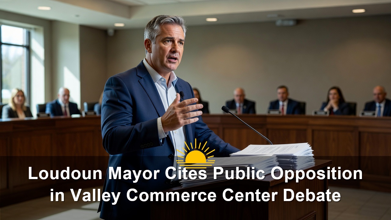 Purcellville Mayor Christopher Berto Cites Public Opposition in Valley Commerce Center Debate