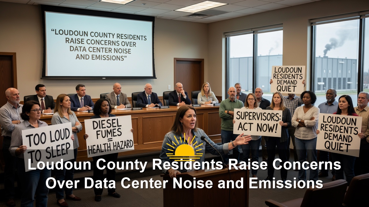 Loudoun County Residents Raise Concerns Over Data Center Noise and Emissions