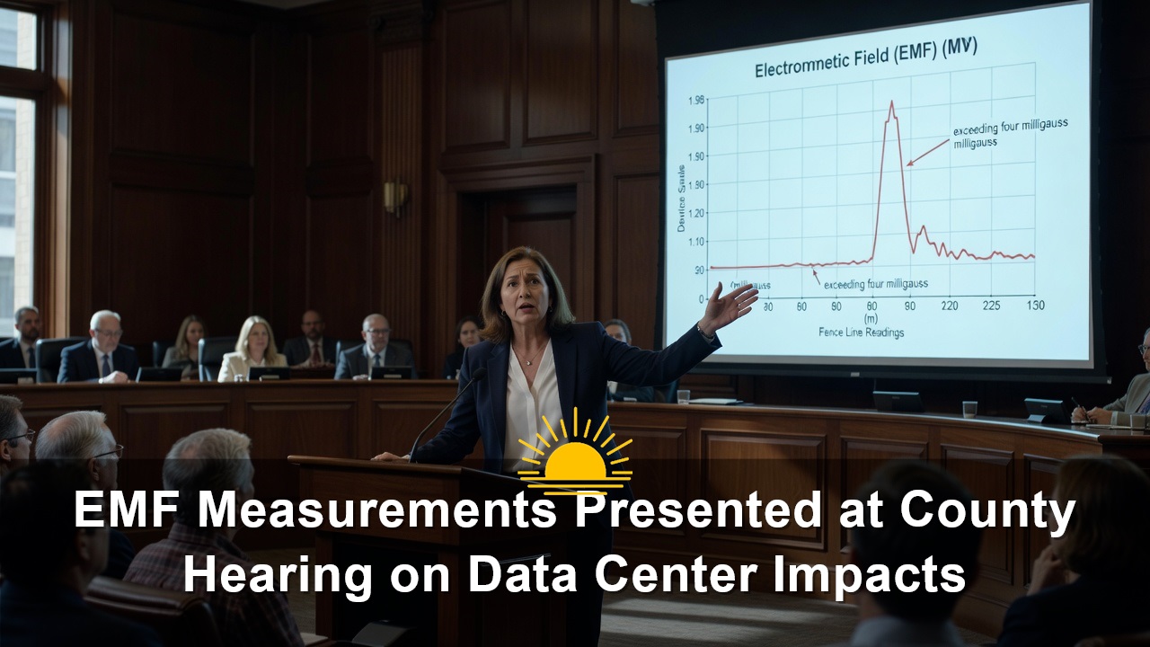 EMF Measurements Presented at County Hearing on Data Center Impacts