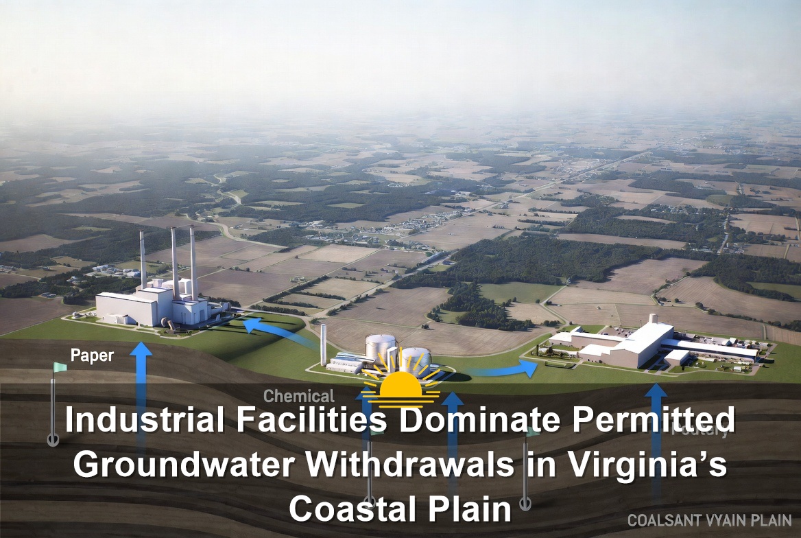 Industrial Facilities Dominate Permitted Groundwater Withdrawals in Virginia’s Coastal Plain