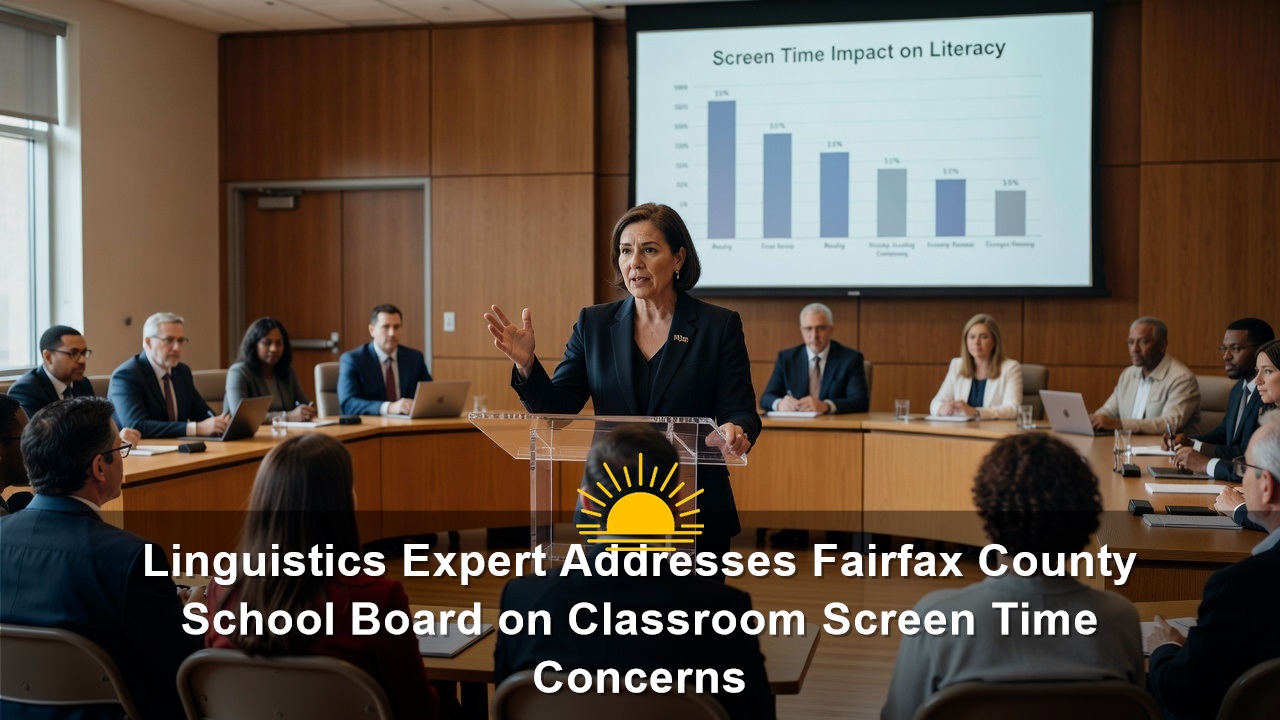 Linguistics Expert Addresses Fairfax County School Board on Classroom Screen Time Concerns