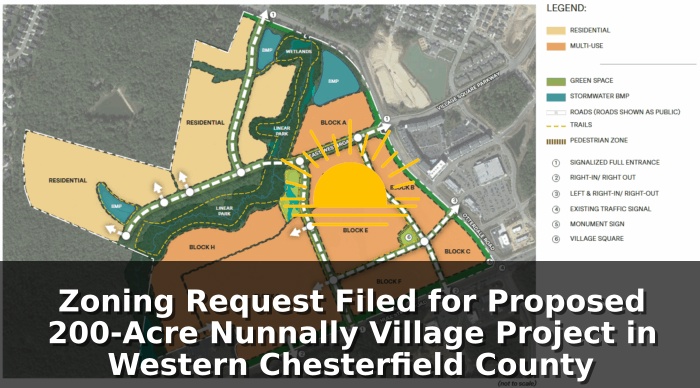 A conceptual plan of the Nunnally Village project. (County documents)