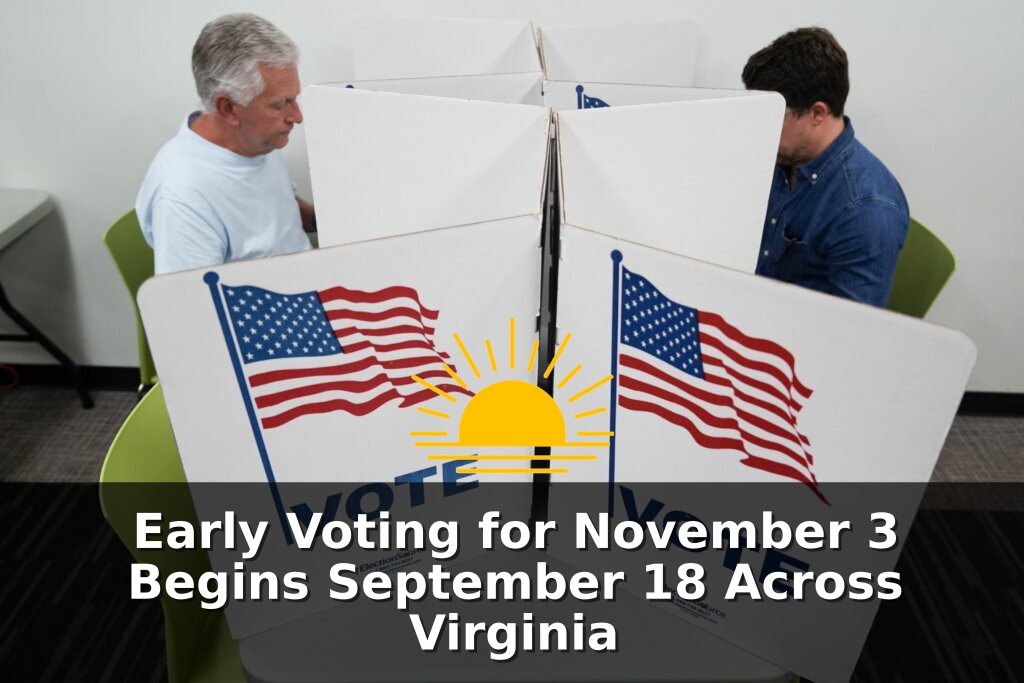Early Voting for November 3 Begins September 18 Across Virginia