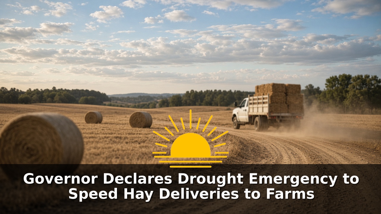 Governor Declares Drought Emergency to Speed Hay Deliveries to Farms