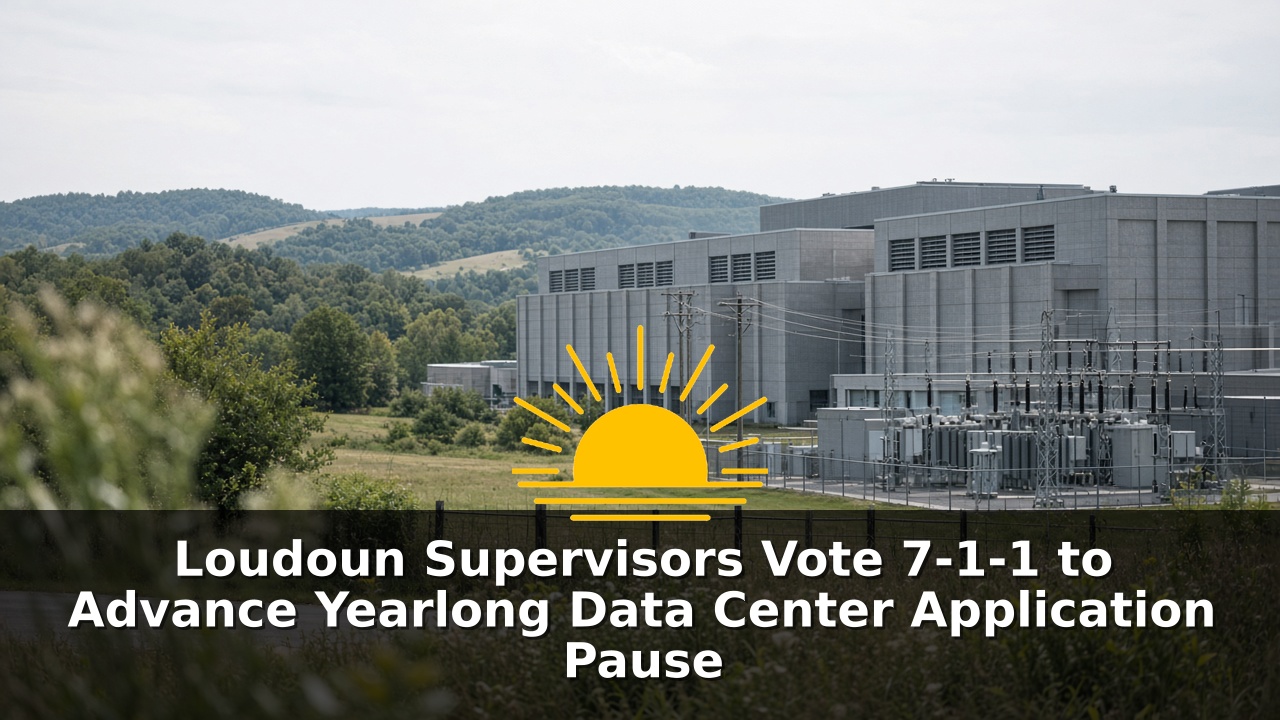Loudoun Supervisors Vote 7-1-1 to Advance Yearlong Data Center Application Pause