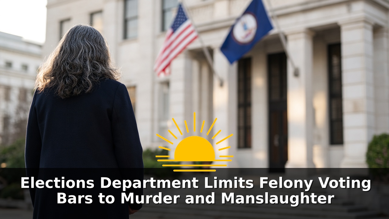 Elections Department Limits Felony Voting Bars to Murder and Manslaughter