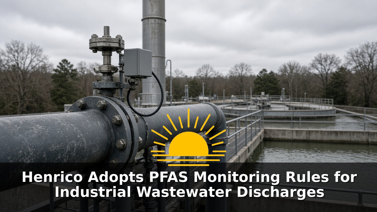 Henrico Adopts PFAS Monitoring Rules for Industrial Wastewater Discharges