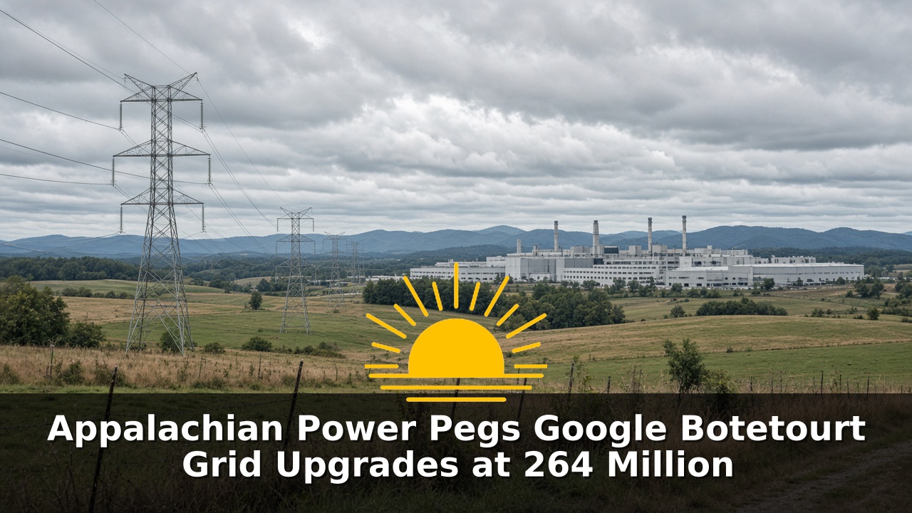 Appalachian Power Pegs Google Botetourt Grid Upgrades at 264 Million