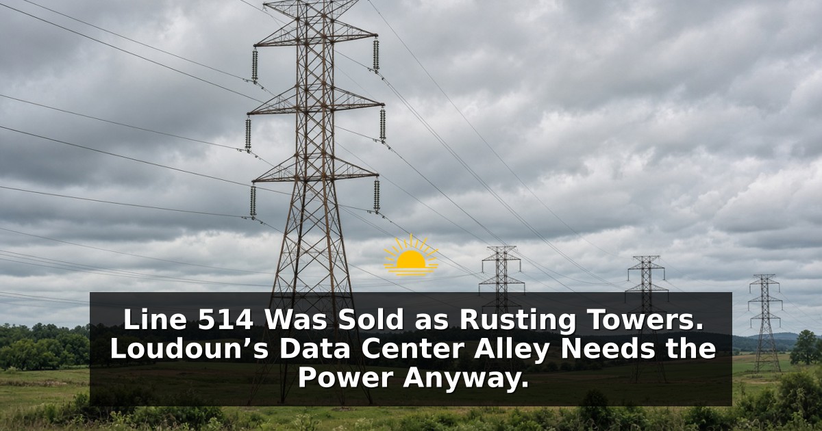 Line 514 Was Sold as Rusting Towers. Loudoun’s Data Center Alley Needs the Power Anyway.