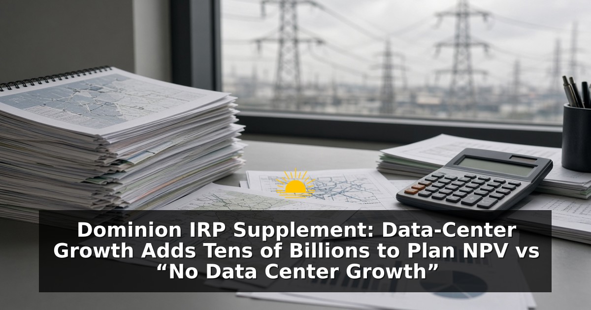 Data-Center Growth Adds Tens of Billions to Plan NPV vs “No Data Center Growth”
