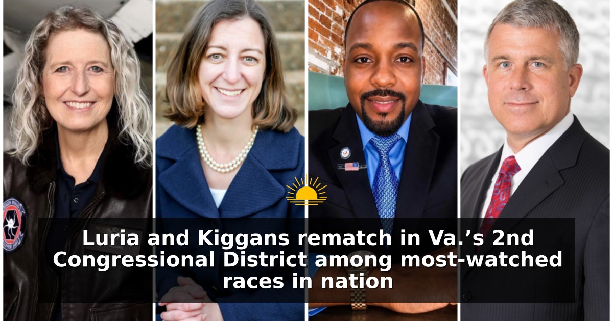 Luria and Kiggans rematch in Va.’s 2nd Congressional District among most-watched races in nation