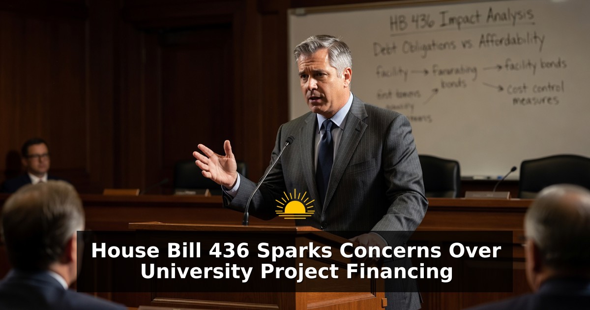 House Bill 436 Sparks Concerns Over University Project Financing