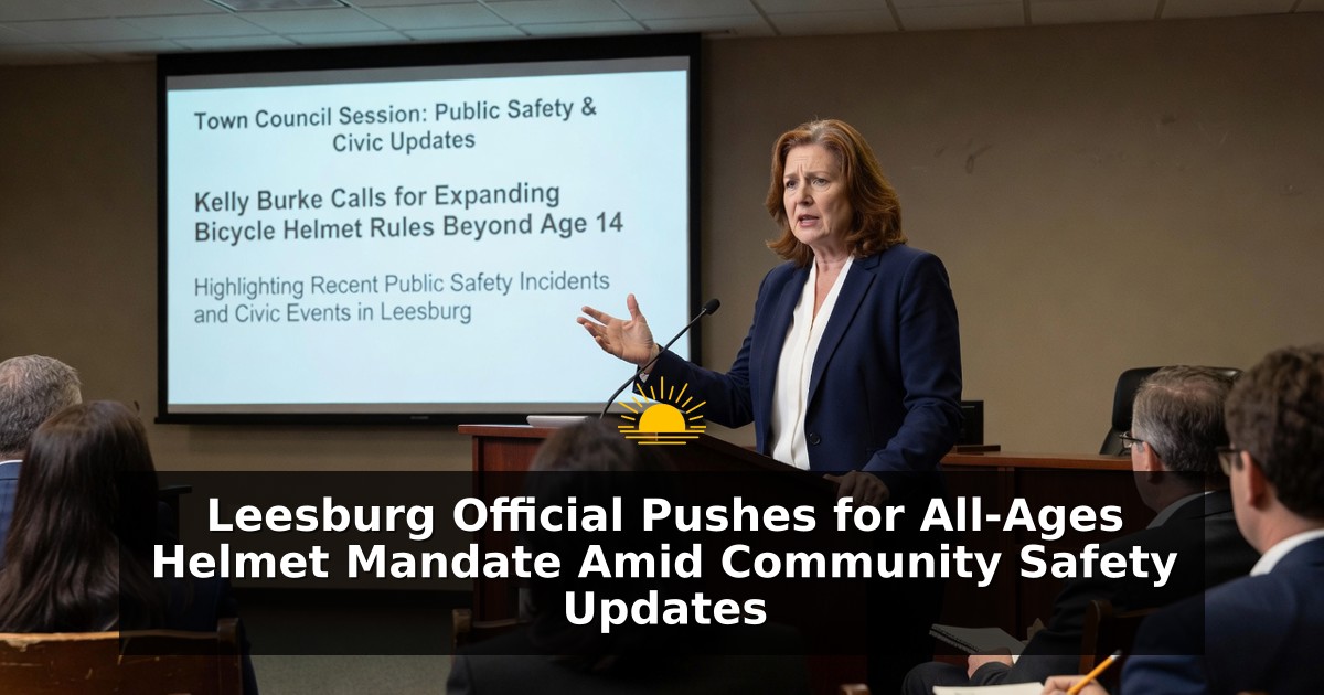 Leesburg Official Pushes for All-Ages Helmet Mandate Amid Community Safety Updates