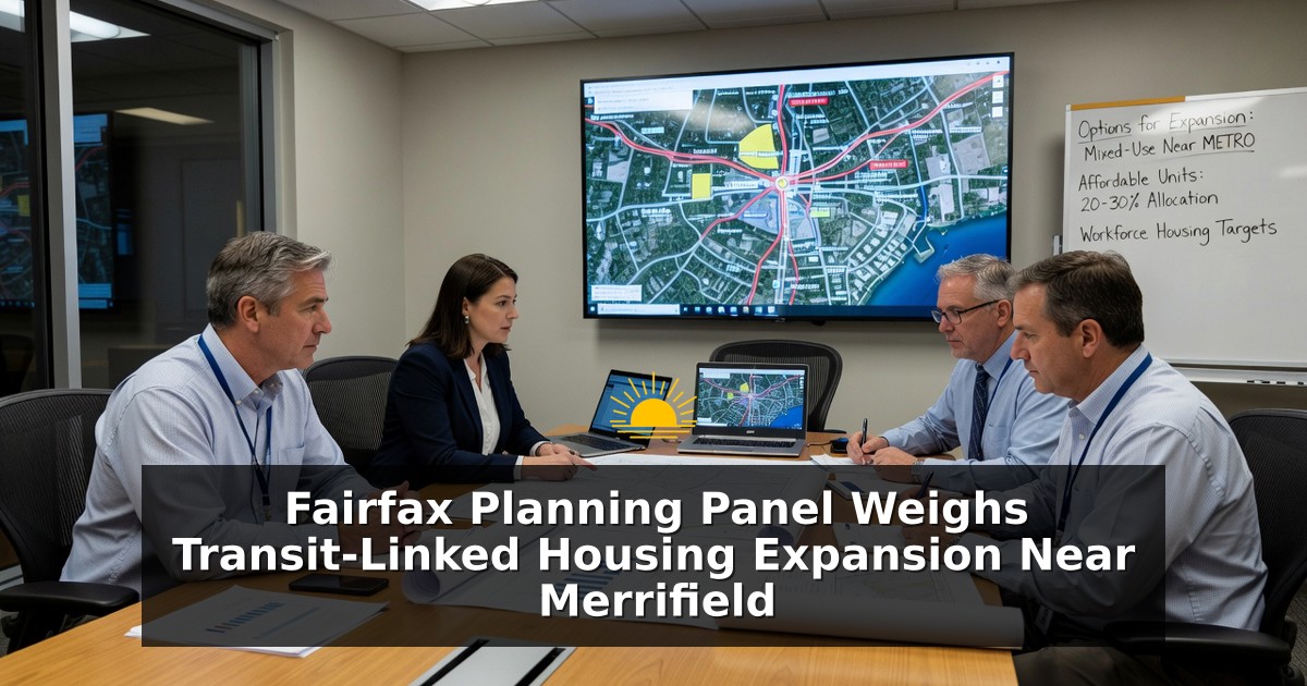 Fairfax Planning Panel Weighs Transit-Linked Housing Expansion Near Merrifield