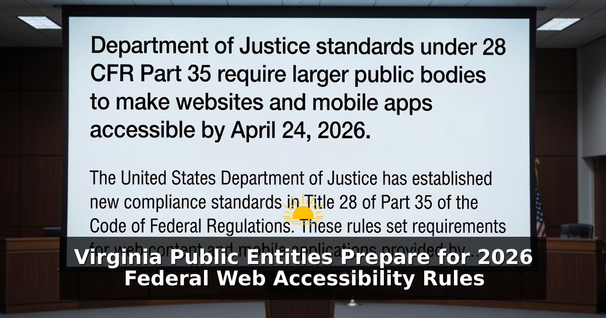 Virginia Public Entities Prepare for 2026 Federal Web Accessibility Rules
