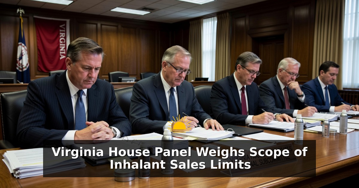 Virginia House Panel Weighs Scope of Inhalant Sales Limits