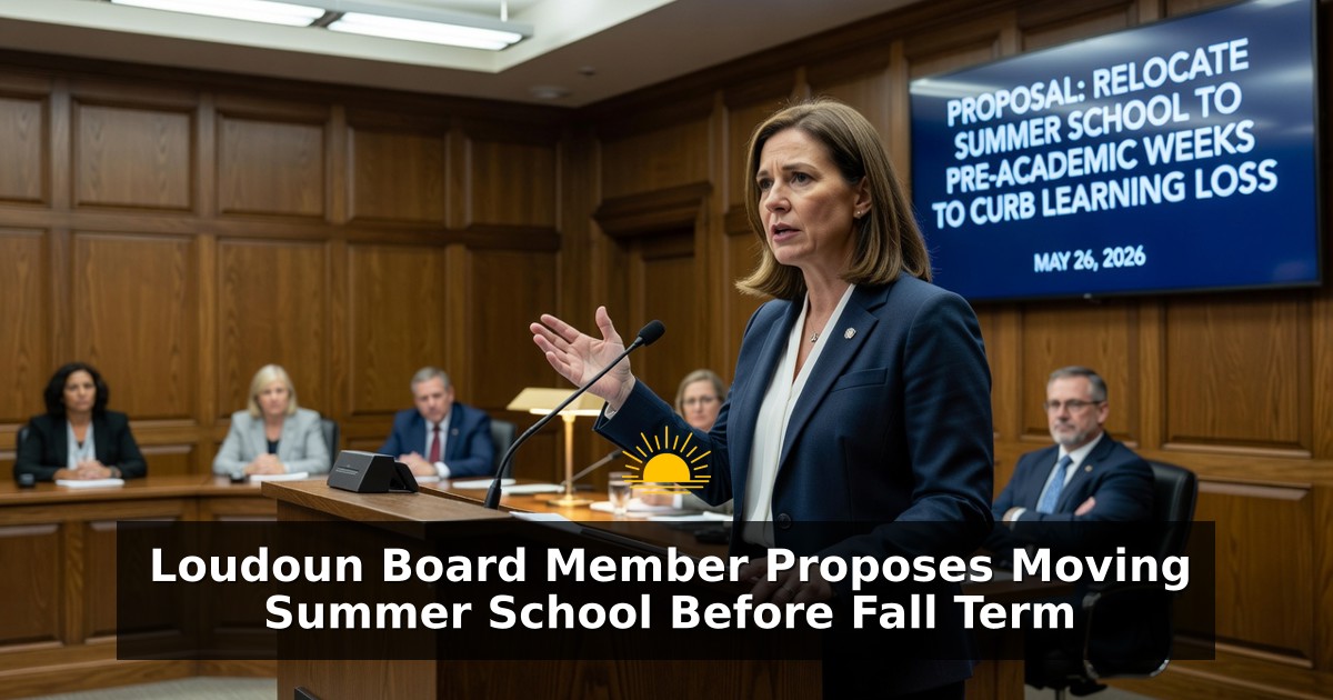 Loudoun Board Member Proposes Moving Summer School Before Fall Term