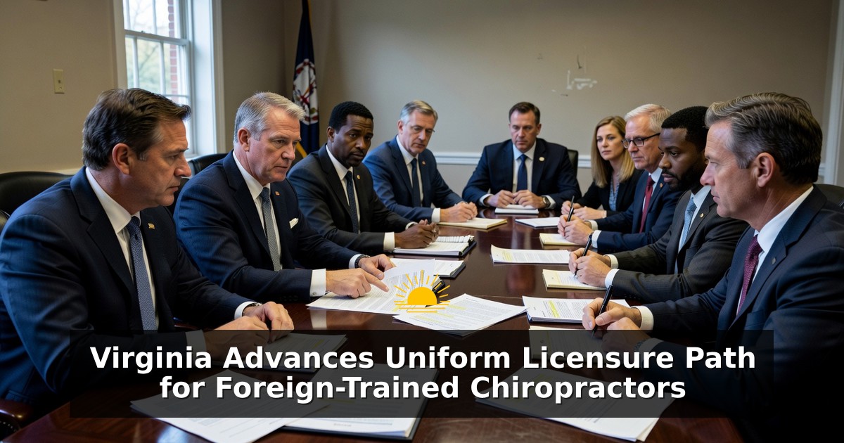 Virginia Advances Uniform Licensure Path for Foreign-Trained Chiropractors