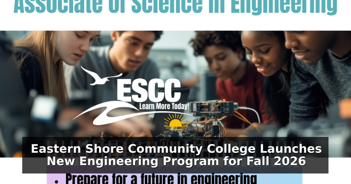 Eastern Shore Community College Launches New Engineering Program for Fall 2026