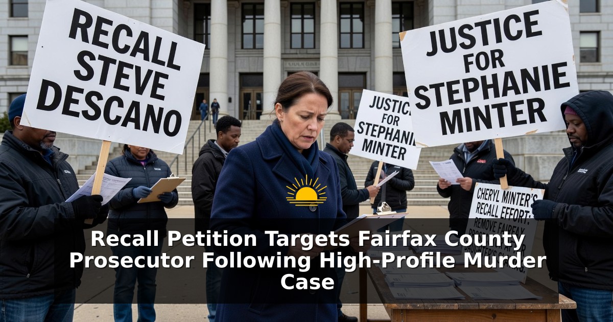 Recall Petition Targets Fairfax County Prosecutor Following High-Profile Murder Case