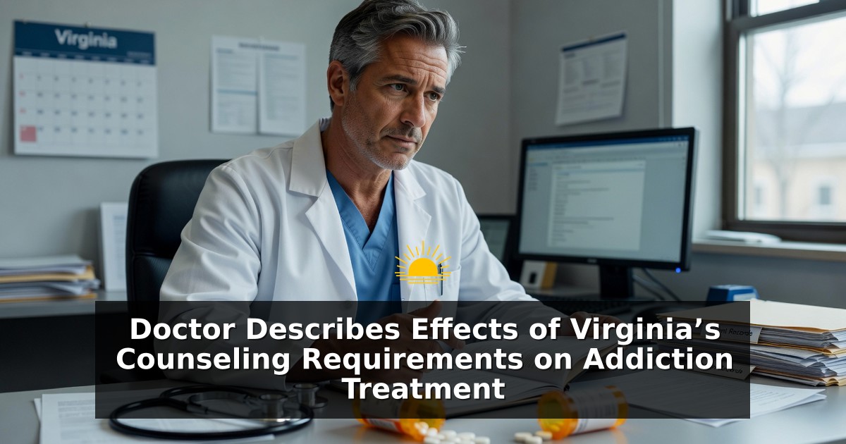 Doctor Describes Effects of Virginia’s Counseling Requirements on Addiction Treatment