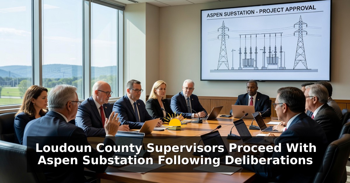 Loudoun County Supervisors Proceed With Aspen Substation Following Deliberations