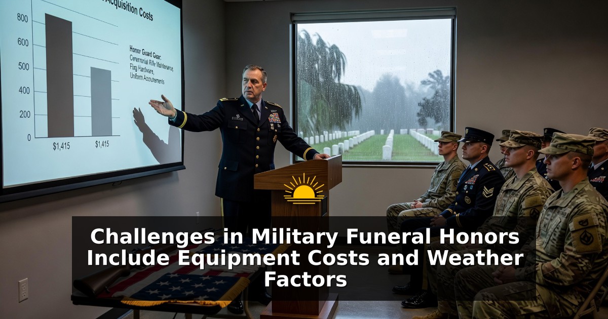 Challenges in Military Funeral Honors Include Equipment Costs and Weather Factors