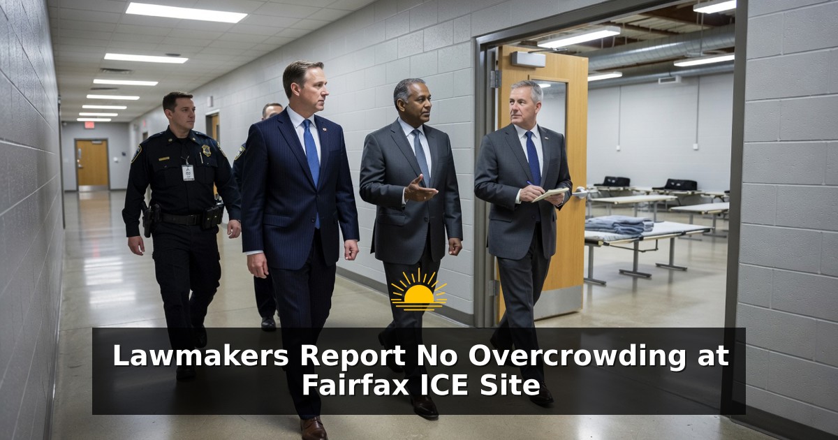 Lawmakers Report No Overcrowding at Fairfax ICE Site