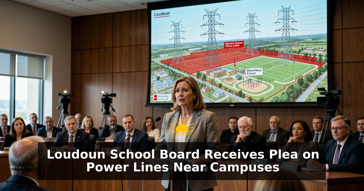 Loudoun School Board Receives Plea on Power Lines Near Campuses