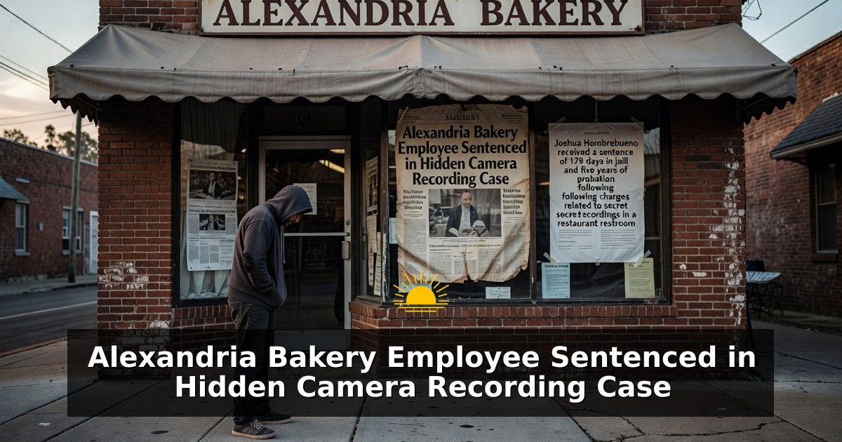 Alexandria Bakery Employee Sentenced in Hidden Camera Recording Case