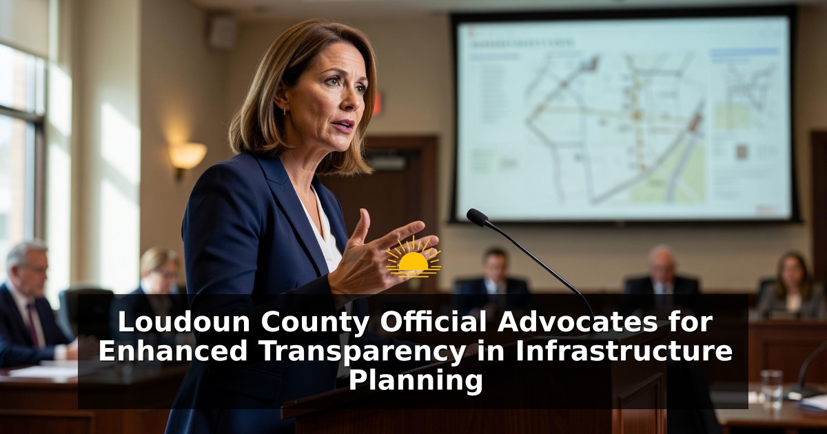 Loudoun County Official Advocates for Enhanced Transparency in Infrastructure Planning