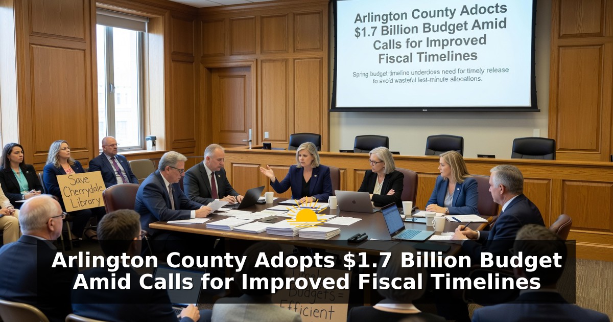 Arlington County Adopts $1.7 Billion Budget Amid Calls for Improved Fiscal Timelines