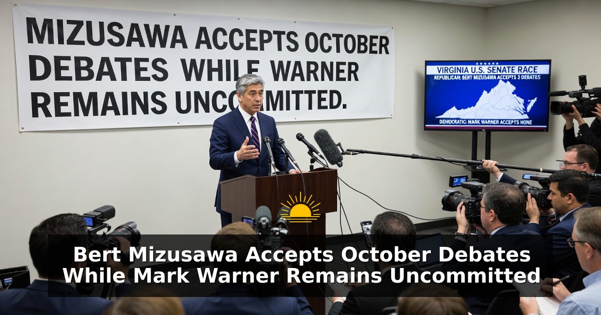 Mizusawa Accepts October Debates While Warner Remains Uncommitted