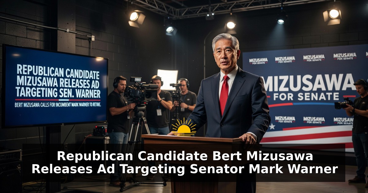 Republican Candidate Bert Mizusawa Releases Ad Targeting Senator Mark Warner