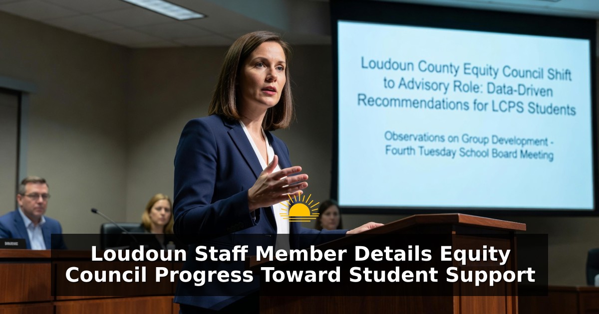 Loudoun Staff Member Details Equity Council Progress Toward Student Support