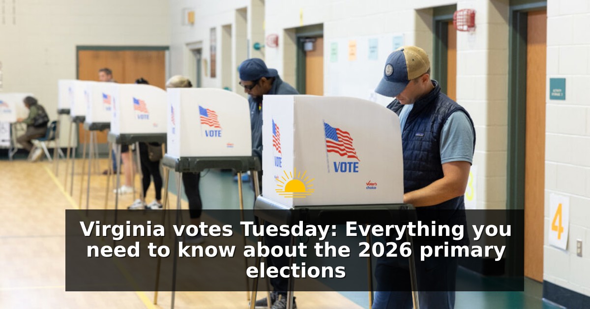 Virginia votes Tuesday: Everything you need to know about the 2026 primary elections