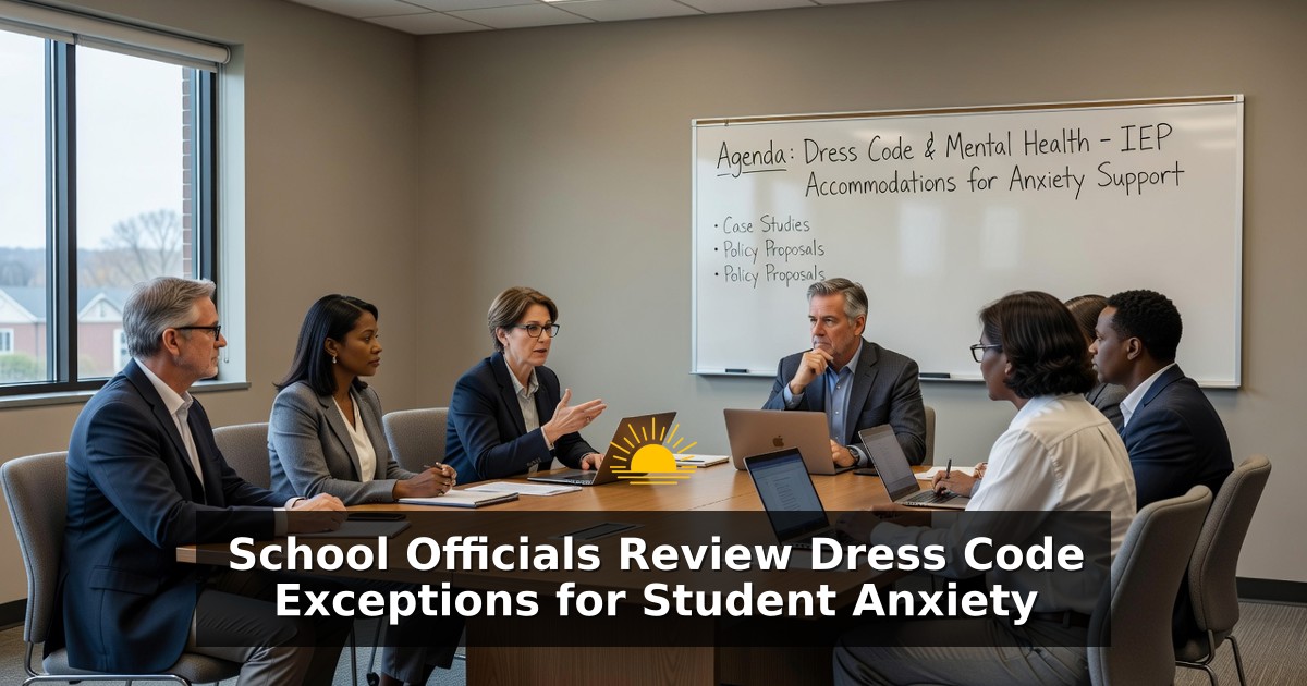 School Officials Review Dress Code Exceptions for Student Anxiety