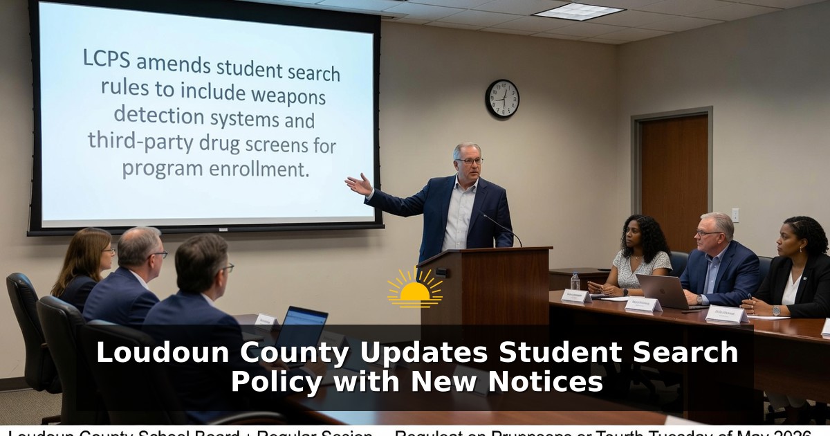 Loudoun County Updates Student Search Policy with New Notices